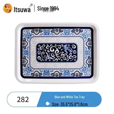 Chinese Blue & White Melamine Serving Tray