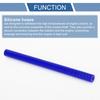 X AUTOHAUX 1 Stück 5mm/0.2" ID 200mm/7.87" Länge 0 Grad Blau Auto Silikonschlauch Schlauch Universal