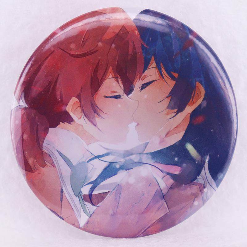 

Japanese Lily Manga Eventually Become You Tinplate Badge Brooch