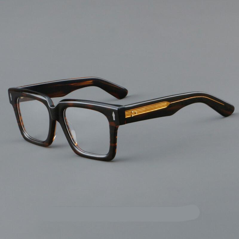 Top Qualität Herren Retro Quadratische Brillenfassung Designer Acetat Optische Brille Lesebrille Presbyopie Brille