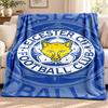 Leicester City Blanket Flannel Blanket Soft Cozy Plush Throw for Sofa Bed Lightweight Home Decoration Outdoor Camping