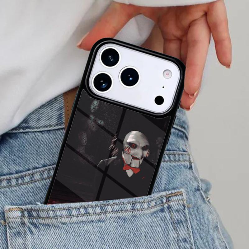 Saw Jigsaw Puppet Phone Case for iPhone 17ProMax 12 13 14 15 16e 17 Pro Max Plus Air Cover