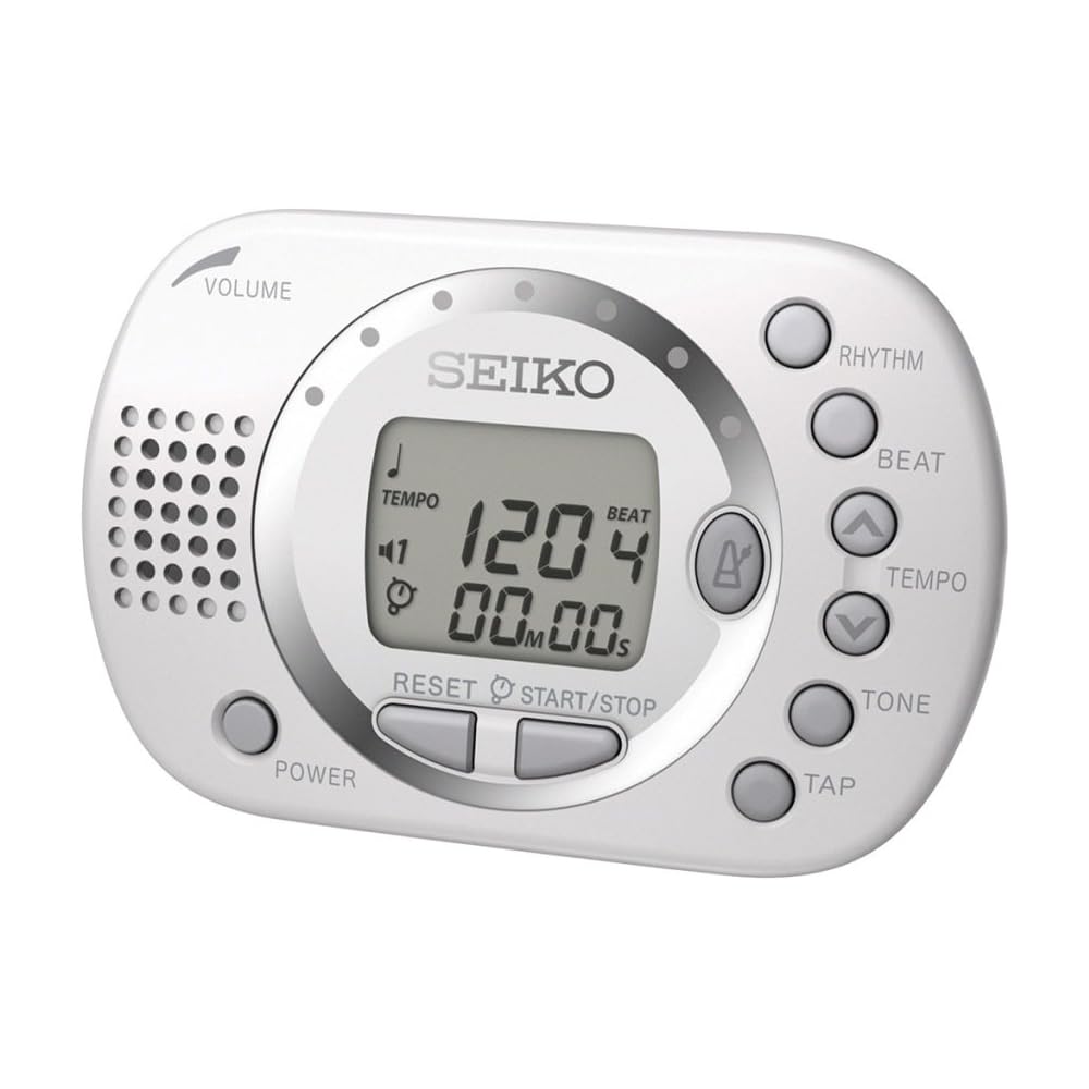 SEIKO Digital Metronome, White, DM110W