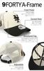 New Era 9FORTY A-Frame Trucker Mesh Cap ONSPOTZ Exclusive Side Patch 2-Tone MLB New York Mets Snapback Cap Men Women NYM Chrome Black Free Size