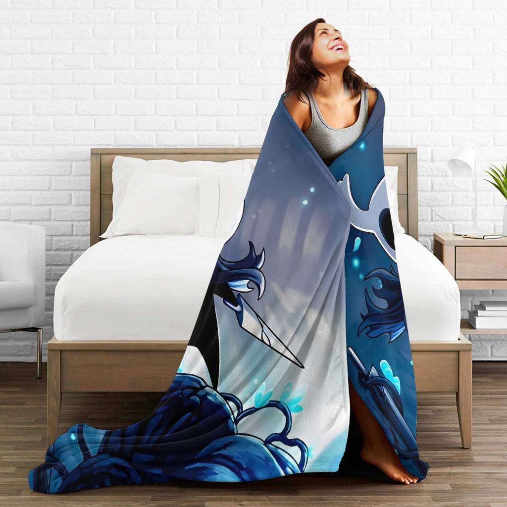Hollow Knights Super Warm Blanket Girls Boys Plush Bedding Throws Print Couch Chair Flannel Bedspread Sofa Bed Cover