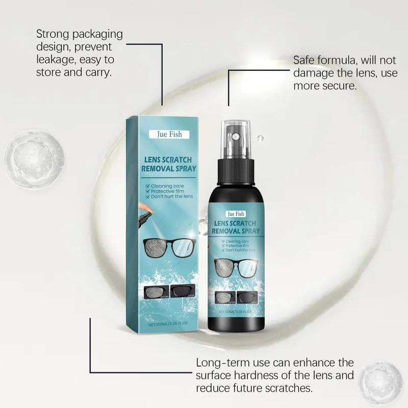 Lens Scratch Removal Spray Multipurpose Eyeglass Cleaner for Sunglasses Glasses Repair Scratches Clean Dirt Lens Cleaner Cleaner