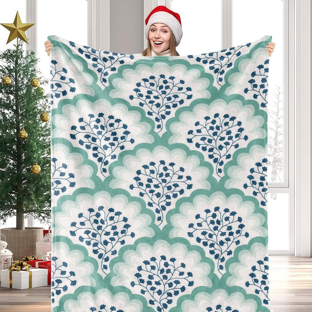 Cute Halloween Ghost Pumpkin Spice Flannel Blanket Soft Fuzzy Plush Cozy Warm Throw For Sofa Bed Couch Home Decor