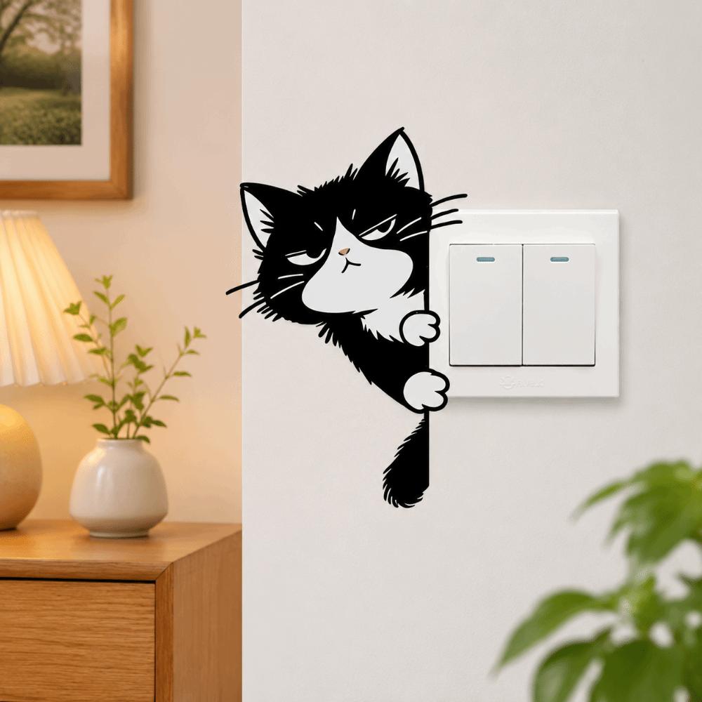 Dekorationen Katze Leuchtende Aufkleber Selbstklebend Leuchtende Katzenaufkleber Wohnzimmer