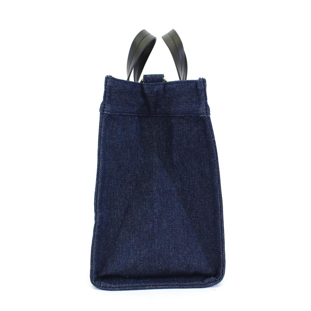 Hapitas MC16 Moomin Little My Tote Bag with Wide Denim Blue 2-Way Gusset, Women's,
