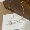 Elegant Retro Freshwater Pearl Necklace - Chic and Versatile Collarbone Chain