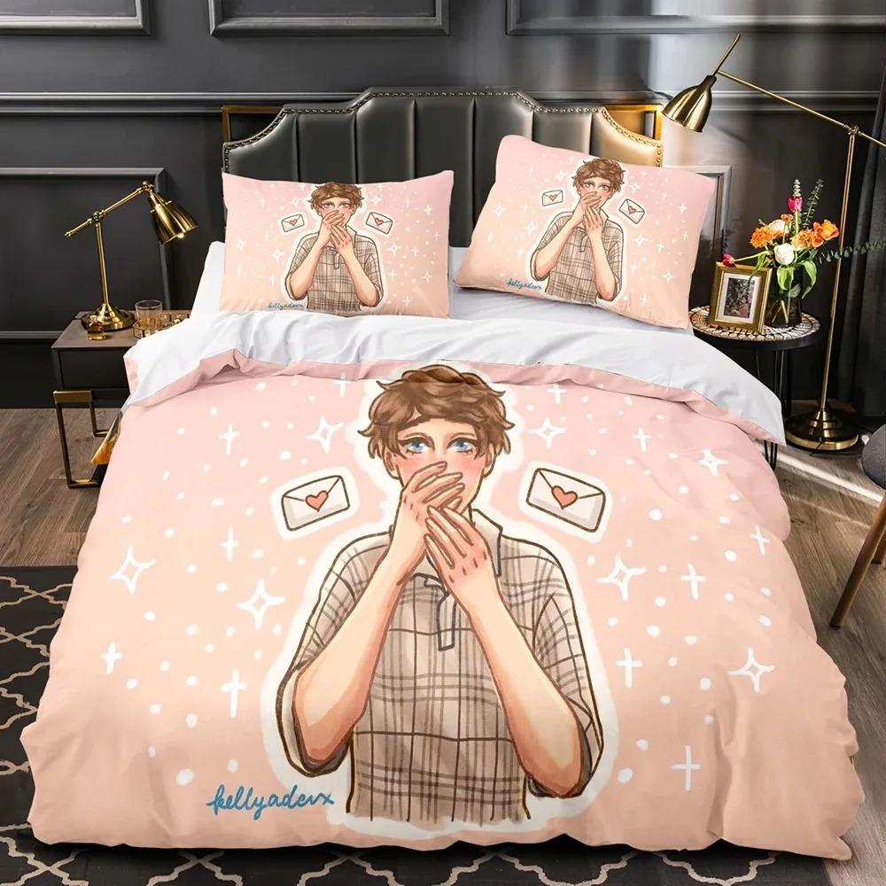 

3D Print Karl Jacobs Bedding Set Boys Girls Twin Queen Size Duvet Cover Pillowcase Bed Boys Adult Fashion Home Textileextile EU single(135x200cm)