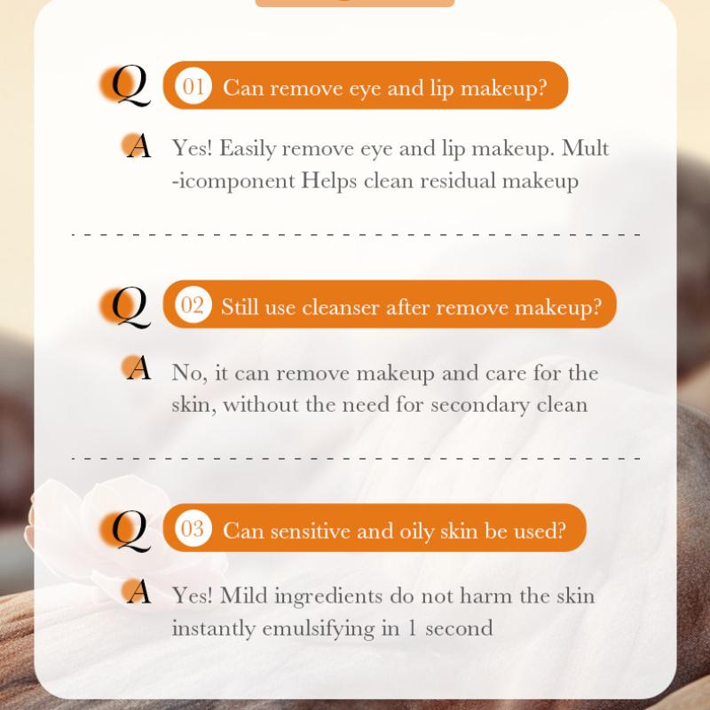 Sitrusfrisk og skånsom ansiktssminkefjerner uten irritasjonsstift GYY