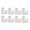 8pcs 5mm LED Strip Light Connectors Transparent 2 Pin Light Connectors  For DIY Home Projects