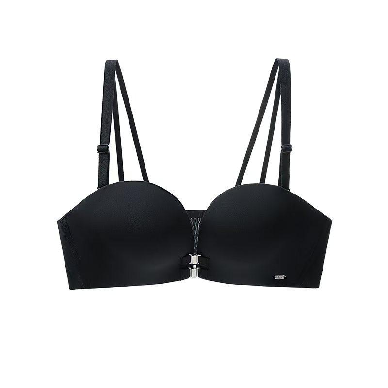 Womens Push Up Strapless Bra Invisible Backless Bandeau With Front