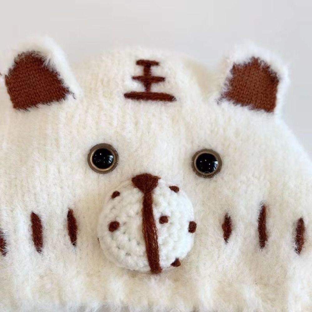 Cartoon Ears Warm Kids Beanie Cap Korea Style Soft Baby Bonnet Cap  For Girls Boys