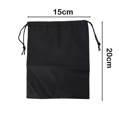 Drawst Closure Drawstring Storage Pouch Nylon Waterproof Multi-Functional Storage Bag Dustproof Black Drawstring Bags
