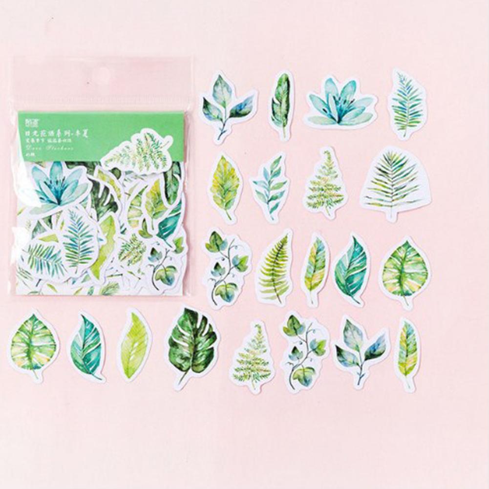 45pcs/set Kawaii Journal Cute Diary Flower Stickers Scrapbooking Stationery Decoration