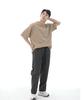 Seinteukeulu Wide Ankle Drop Fatigue Pants Waf-319 Dark Gray