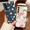 Flower Floral Pattern Phone Case For Samsung Galaxy S26 S25 S24 S23 Ultra S22 S26 Plus S24 S21 FE S25 Edge Clear TPU Soft Cover