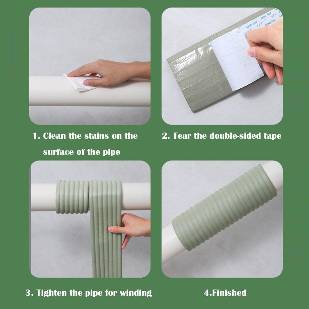 Self Adhesive Water Pipe Wrap Tape Anti-collision Water Pipe Cover Guard Sponge  Column