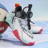 2025 New Autumn Boys' Basketball Shoes: Breathable Mesh, Rotating Buckle, Ideal for Students and Running.