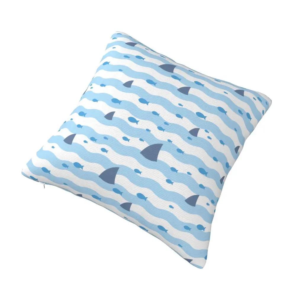 Swimming Fish Pattern Pillowcase Soft Polyester Cushion Cover Decoration Pillow Case Cover Bedroom Square