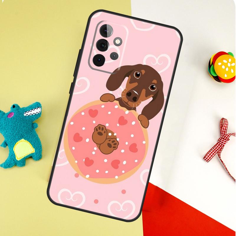 Sausage Dog Love For Samsung Galaxy A05 A06 A16 A54 A34 A14 A55 A35 A15 A53 A33 A13 A22 A32 A52 Phone Case