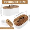 Wooden Bathroom Tampon Storage Box with Lid - Decorative Organizer for Swabs Hairpins Medicine Cosmetics Countertop Organization
