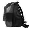 Motorradrucksack mit LED-Programmierbildschirm Kohlefasertextur Wasserdicht Hartschale Helm