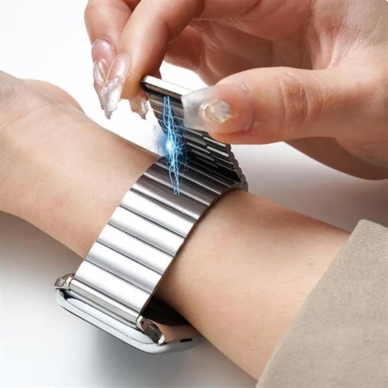 Stainless Steel Magnetic Band for Apple Watch Band S10 38/40/41/42mm S1-9 42/44/45/46/49mm Watchband