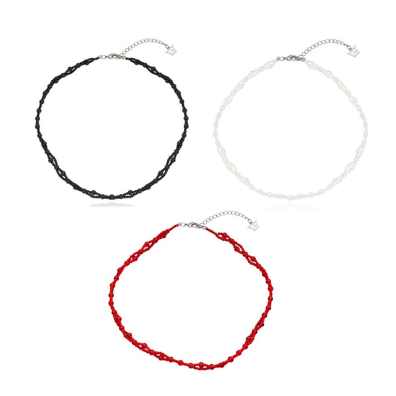 VINTAGE HOLLYWOOD Vine Beads Necklace_VH2435NE011M