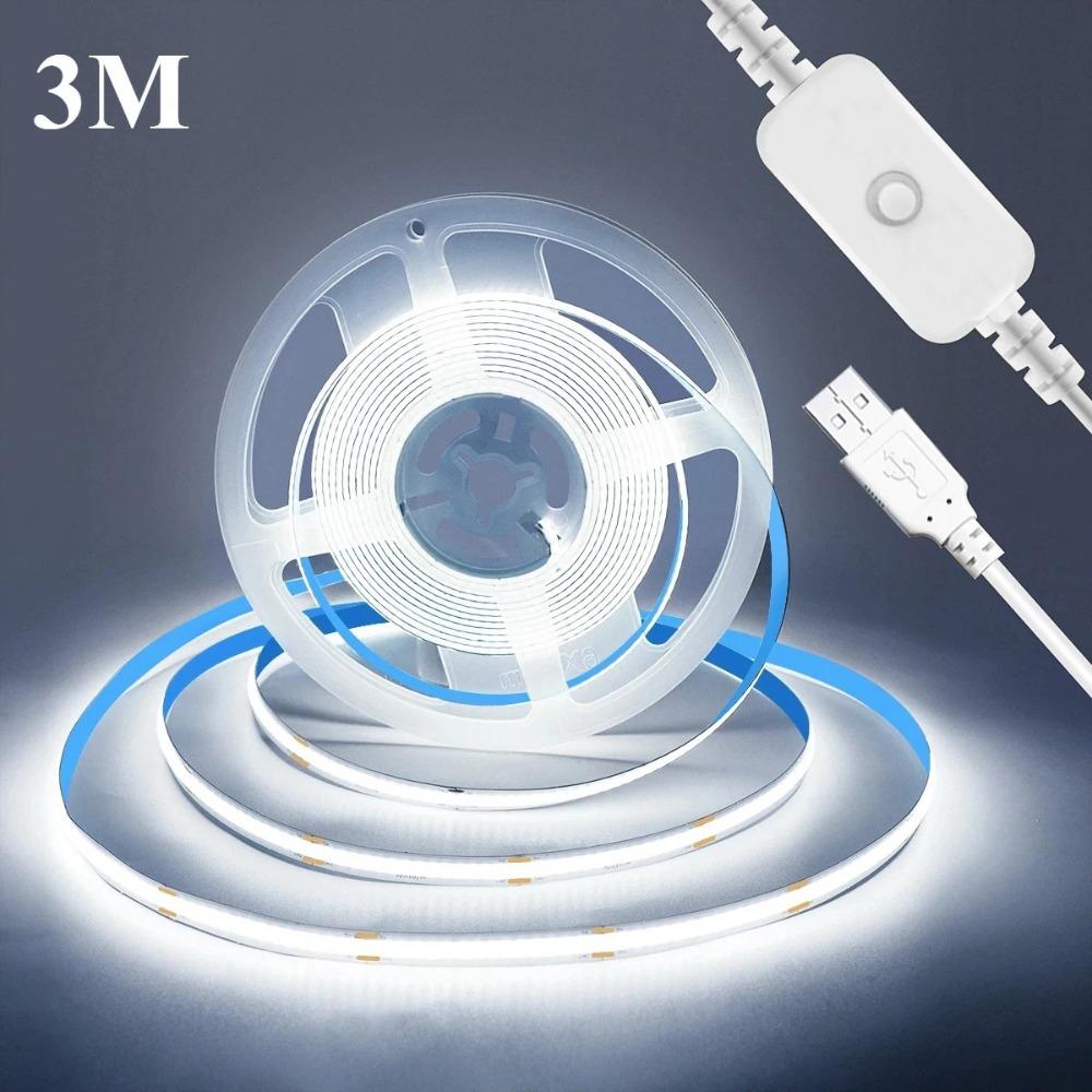 White USB 5V Led Lights Flexible Tape Lights New COB Led Strip Lights Home