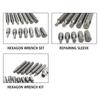 40pcs CHROME VANADIUM Batch Head Set Hexagonal with Storage Box Wrench Set Hex Socket Head Socket Bit Sets Car Repair