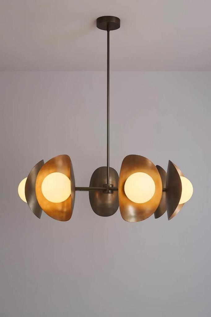 Modern Brass Globe Chandelier Handmade Ceiling Pendant Lighting