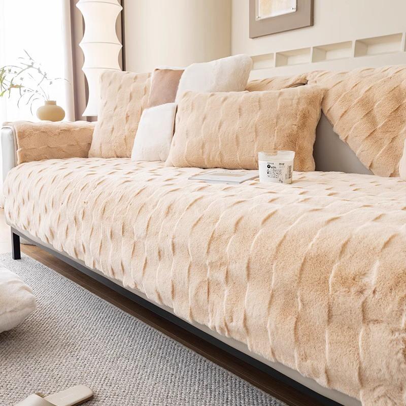 

Зимний дом для жизни нескользящий толстый флис диванная подушка диванные чехлы теплые чехлы для диванов Funda коврики 70X70