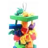 Smooth Wooden Bird Activity Toy For Macaws Cockatoos Chewing Enrichment Rope Cage Accessories