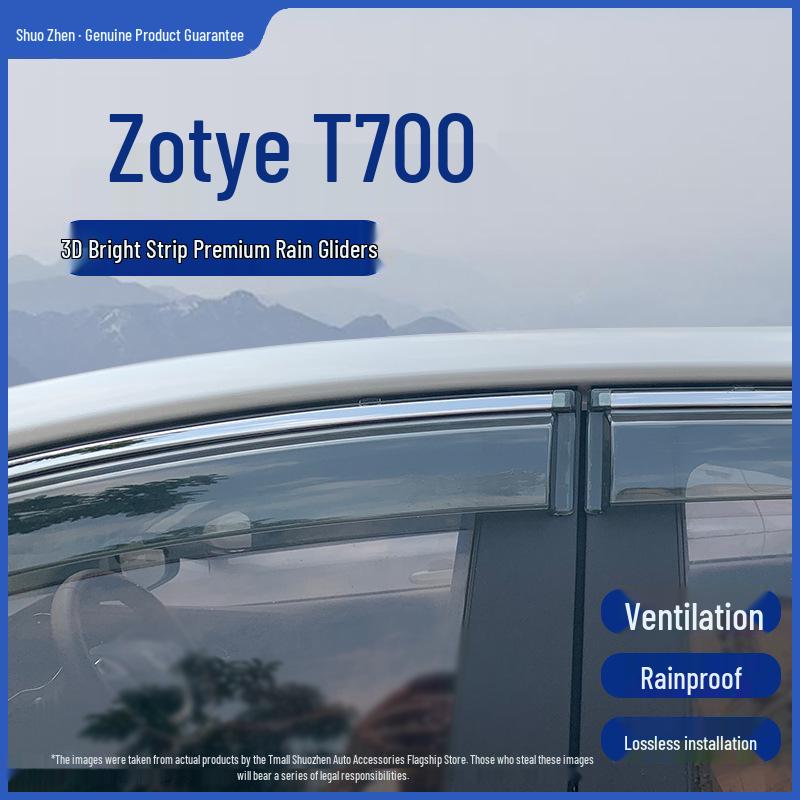 Zotye T700 Decorative Window Rain Shields & Sun Protection Standard
