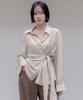 MEMUA Veron Wrinkle Strap Blouse (Beige)
