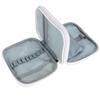 Knitting Tools Storage Case Double Layer Crochet Hook Zipper Bag with Mesh Pockets