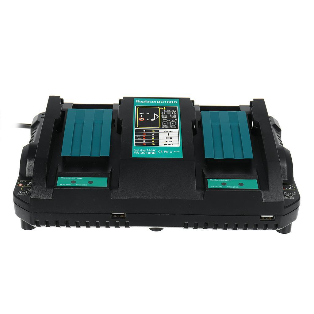 AC 100-240V US/EU/AU Plug NEW Double Battery Charger For for Makita BH1120  BH1220B Ect Electric Tool Whose Li-ion Battery Is 14.4V and 18V