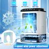 Mini Fan Portable Air Conditioner 12W Mist Water Spray Fan with 900mL Water Tank and Colourful Night Light for Summer Home Room