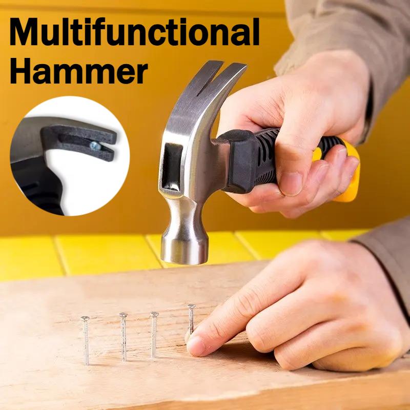 25MM Multifunctional Mini Ramshorn Hammer 160 mm Engineering Handle Lightweight Portable Carpentry Window Breaking Hand Tools Home