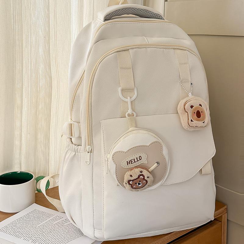 Korean version of cute girl schoolbag female sweet campus large-capacity junior high school students and primary school students high-value backpack