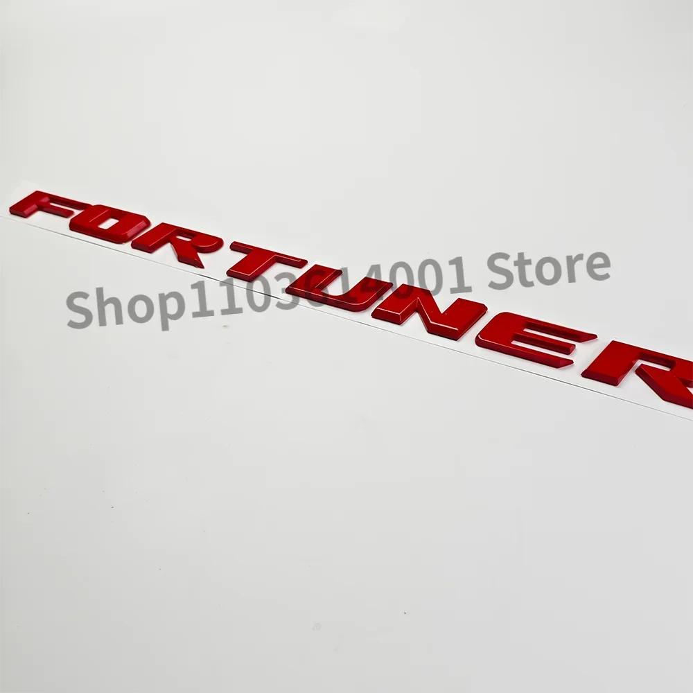 1pc 3D ABS  FORTUNER Letters Emblem Stickers for Toyota Fortuner Car Front Hood Bonnet Grill Trunk Badge Car Accessories