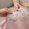 1Pcs DIY Clothes Decoration Crafts Embroidered Flower Applique Fabric Collar Sew Iron On Patches For Wedding Gown Dress Jeans