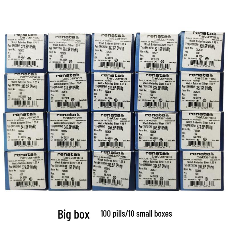 Swiss Renata Watch Button Batteries: 377, 364, 321, 371