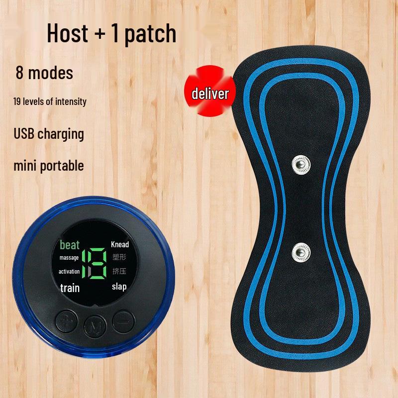Smart Portable EMS Pulse Massager for Neck and Shoulders чёрный/синий