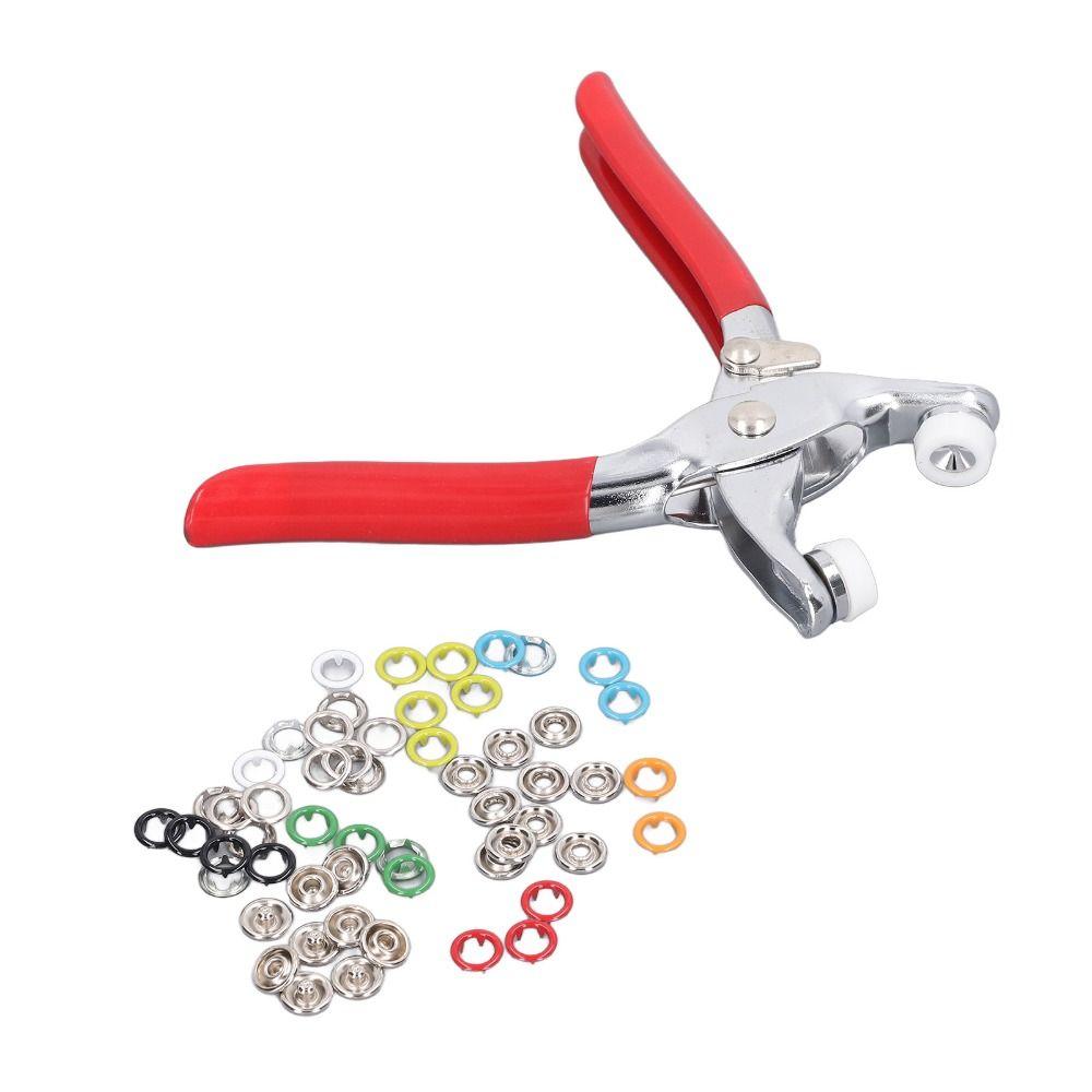 200 Sets / 800 PCS 9.5mm Metal Snap Button Set Multi-Color Mix Hollow Snap Buttons Prong Snap Button Set With Storage Case