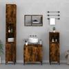 Vidaxl 3-Piece Bathroom Furniture Set, Smoked Oak