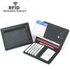 RFID Genuine Leather Passport Holder - Top Layer Cowhide Protective Cover for Men and Women